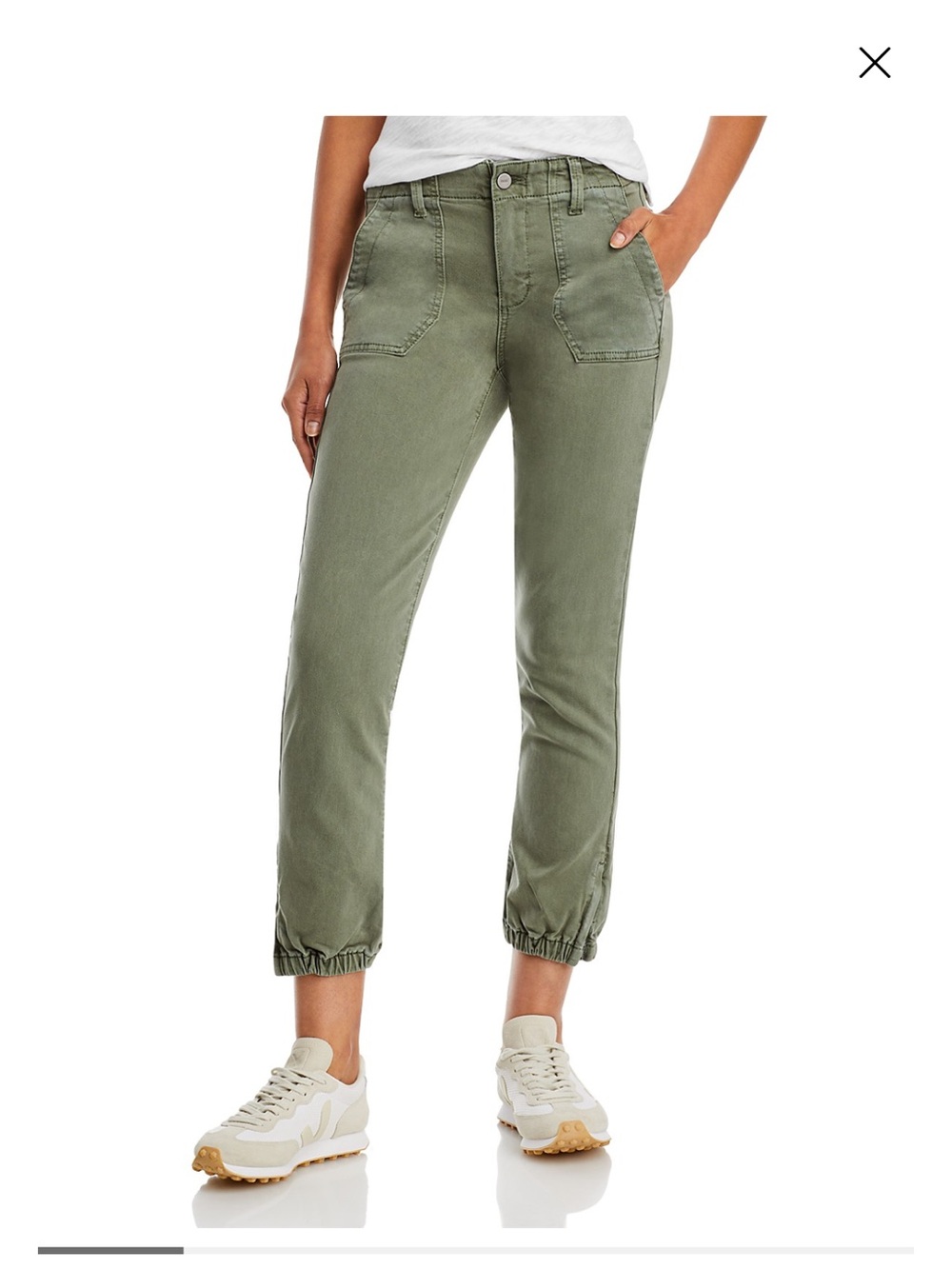 PAIGE Olive Green Utility Pants